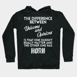 Unicorns and Opinions Hoodie